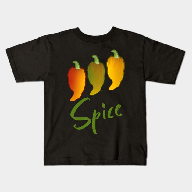 Ghost Pepper Spice Kids T-Shirt by PCB1981